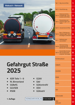 Gefahrgut Straße 2025 - 1. Auflage - mit ADR und Gefahrgutvorschriftensammlung