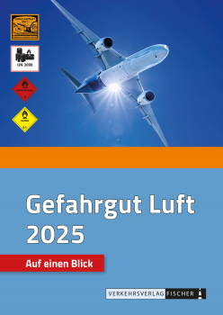 Gefahrgut Luft 2025 - Auf einen Blick (Faltblatt)